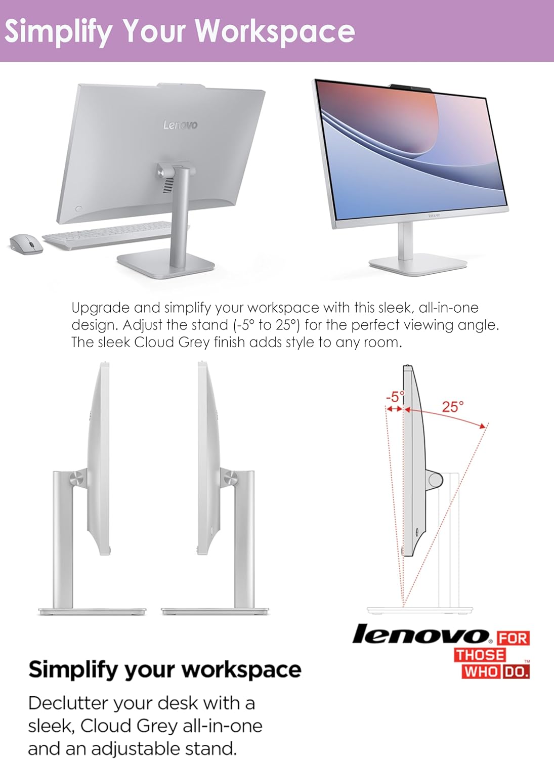 Lenovo All in One Desktop, Intel Ultra-Fast 4-Core CPU| 24'' FHD Display| 16GB RAM, 256GB PCIe SSD On Board Plus 512GB HDD External | Wi-Fi 6| Bluetooth| RJ-45| Windows 11 | HDMI | Wireless KB & Mouse