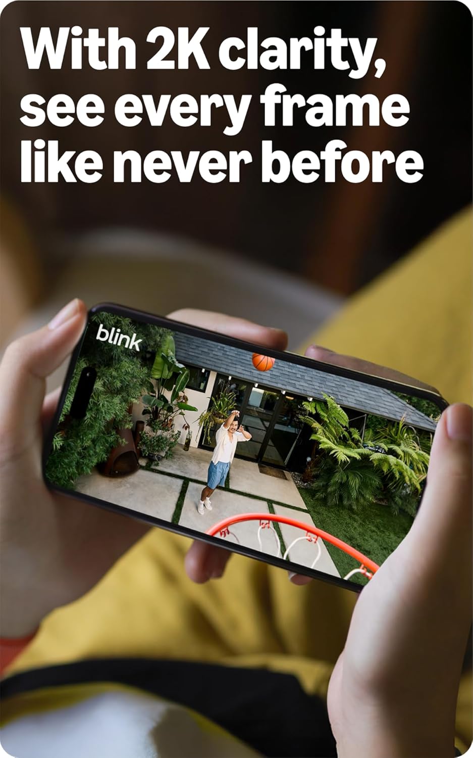 Blink Outdoor 2K+ (newest model) — Wireless smart security camera, 2K video resolution, enhanced audio, two-year battery. Sync Module Core included — 1 camera system (Black)