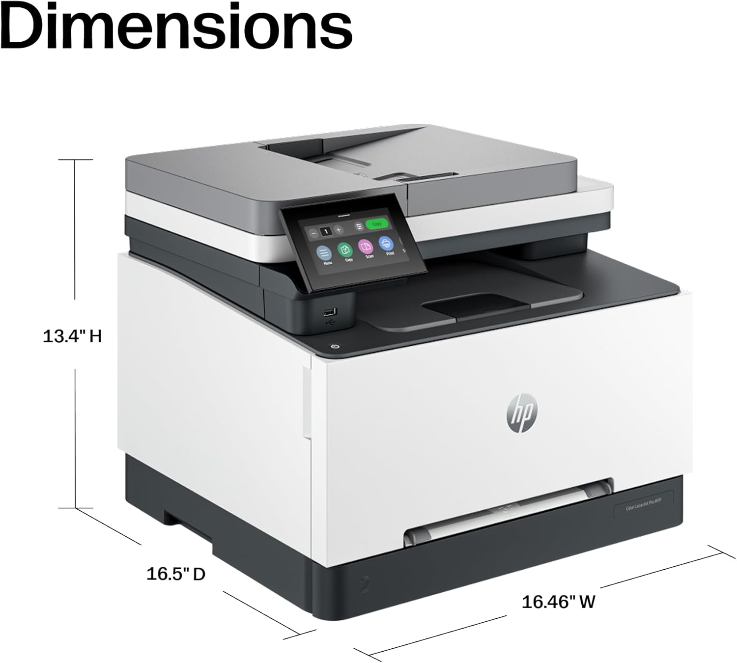 HP Color LaserJet Pro MFP 3301sdw Wireless All-in-One Color Laser Printer, Office Printer, Scanner, Copier, ADF, Duplex, Best-for-Office (499Q3F)