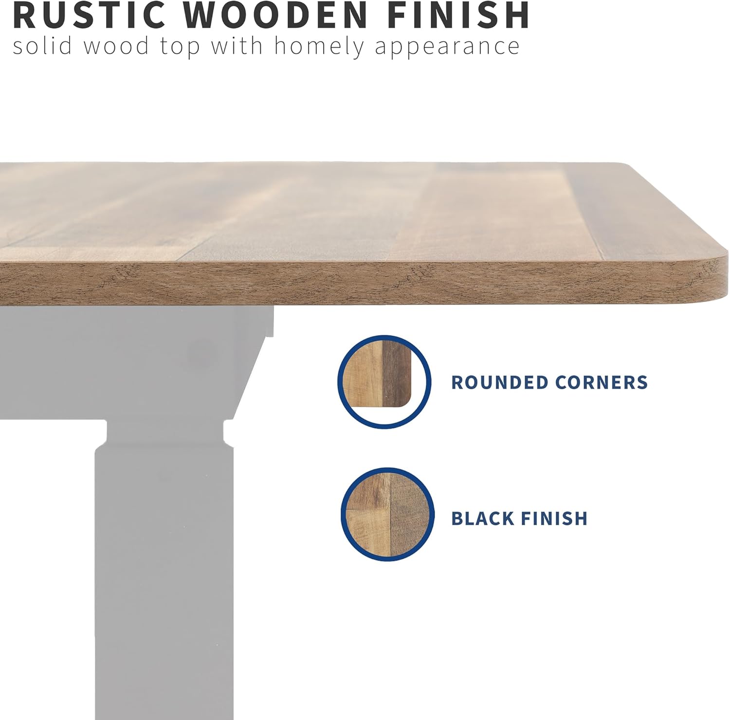 VIVO Universal 71 x 30 inch Table Top for Standard and Sit to Stand Height Adjustable Home and Office Desk Frames, Reclaimed Wood Desktop, DESK-TOP72-30P
