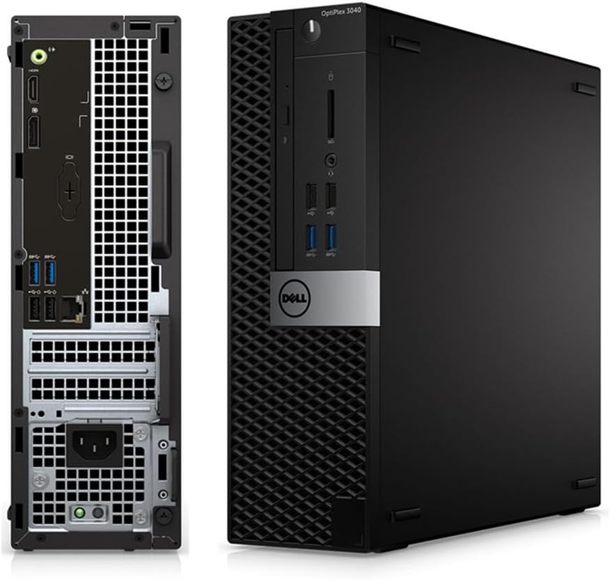 Dell OptiPlex 3040 SFF Desktop PC, 6th Gen Intel Core, 8GB RAM, 256GB SSD, Keyboard & Mouse, Windows 11 Pro (Renewed)