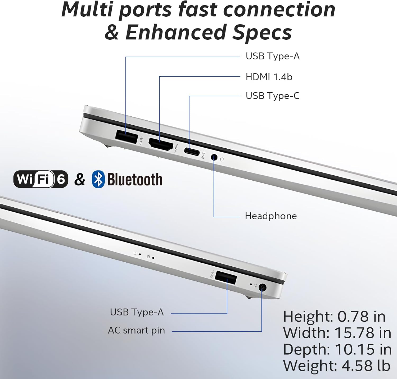 HP 17 inch laptops, AMD Ryzen 5 7430U(Beats i7-1355U), 20GB RAM 512GB NVMe SSD, Windows 11 Pro + Office 365 for the Web, 17.3" FHD IPS, USB-C, Numeric Keyboard, w/AI Voice Recorder
