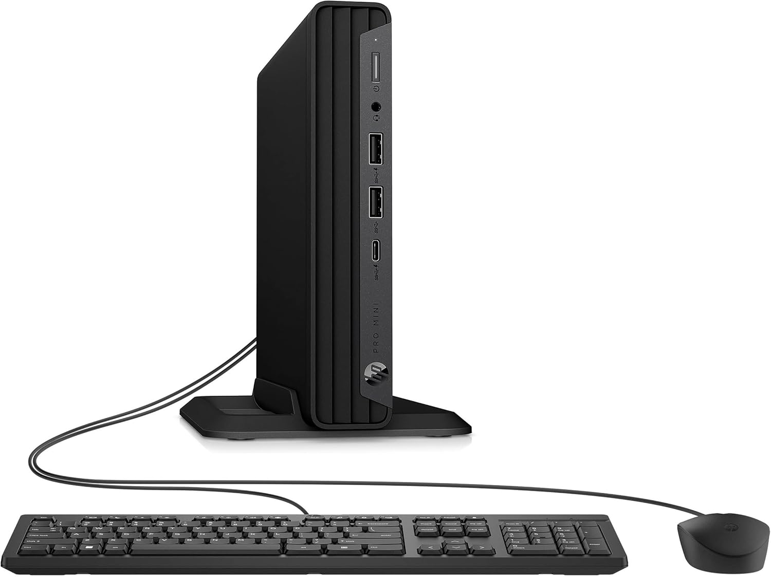 HP Pro Mini 400 G9 Desktop Computer, Intel Celeron G6900T Processor, 16GB DDR5, 512GB SSD, 3-Monitor Ports (2X DisplayPort + HDMI), WiFi 6E, RJ-45, USB-C, Wired Keyboard& Mouse, Windows 11 Pro
