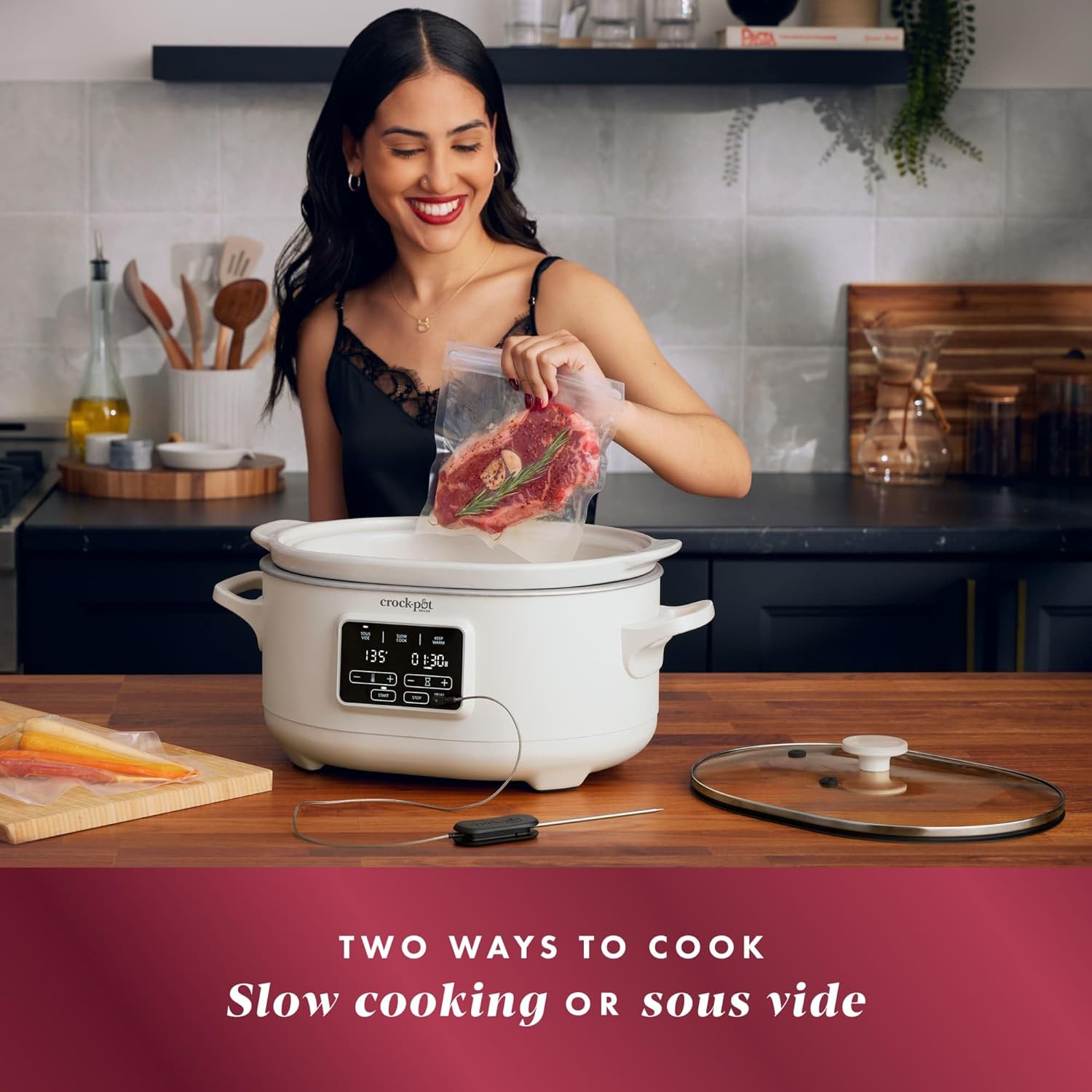 Crock-Pot Programmable 6-Quart Slow Cooker with Sous Vide, Oat Milk