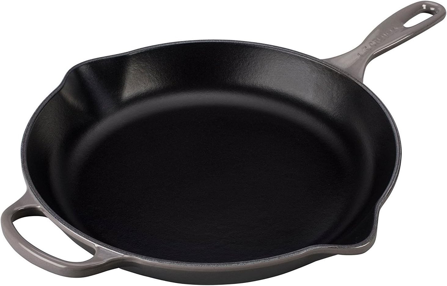 Le Creuset Enameled Cast Iron Signature Iron Handle Skillet, 10.25", Oyster