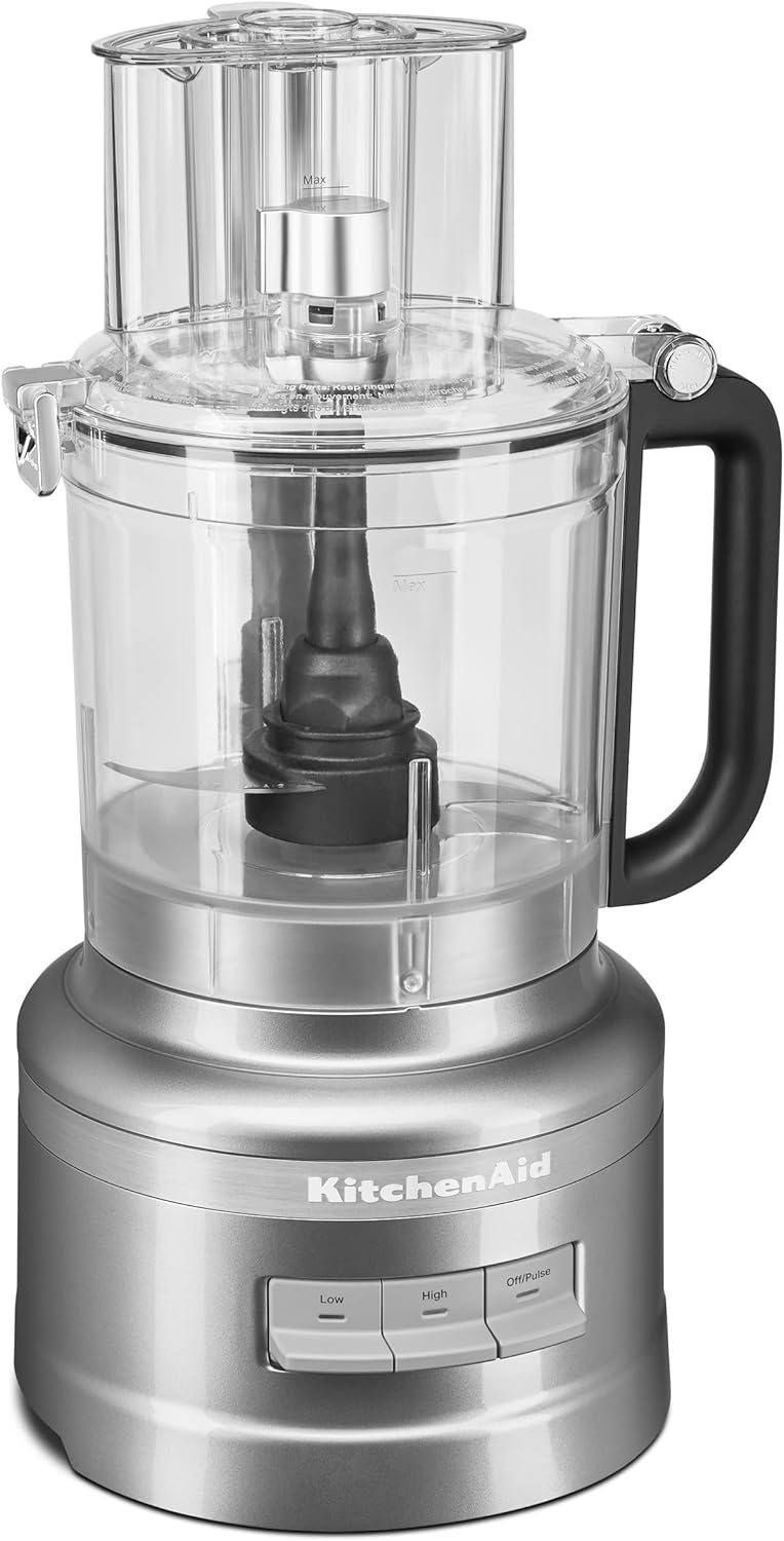 KitchenAid 13 Cup Food Processor, Contour Silver, KFP1317