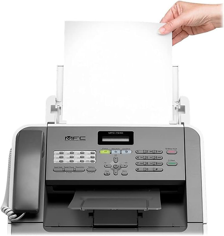 Brother Printer MFC7240 Monochrome Printer with Scanner, Copier and Fax,Grey, 12.2" x 14.7" x 14.6"