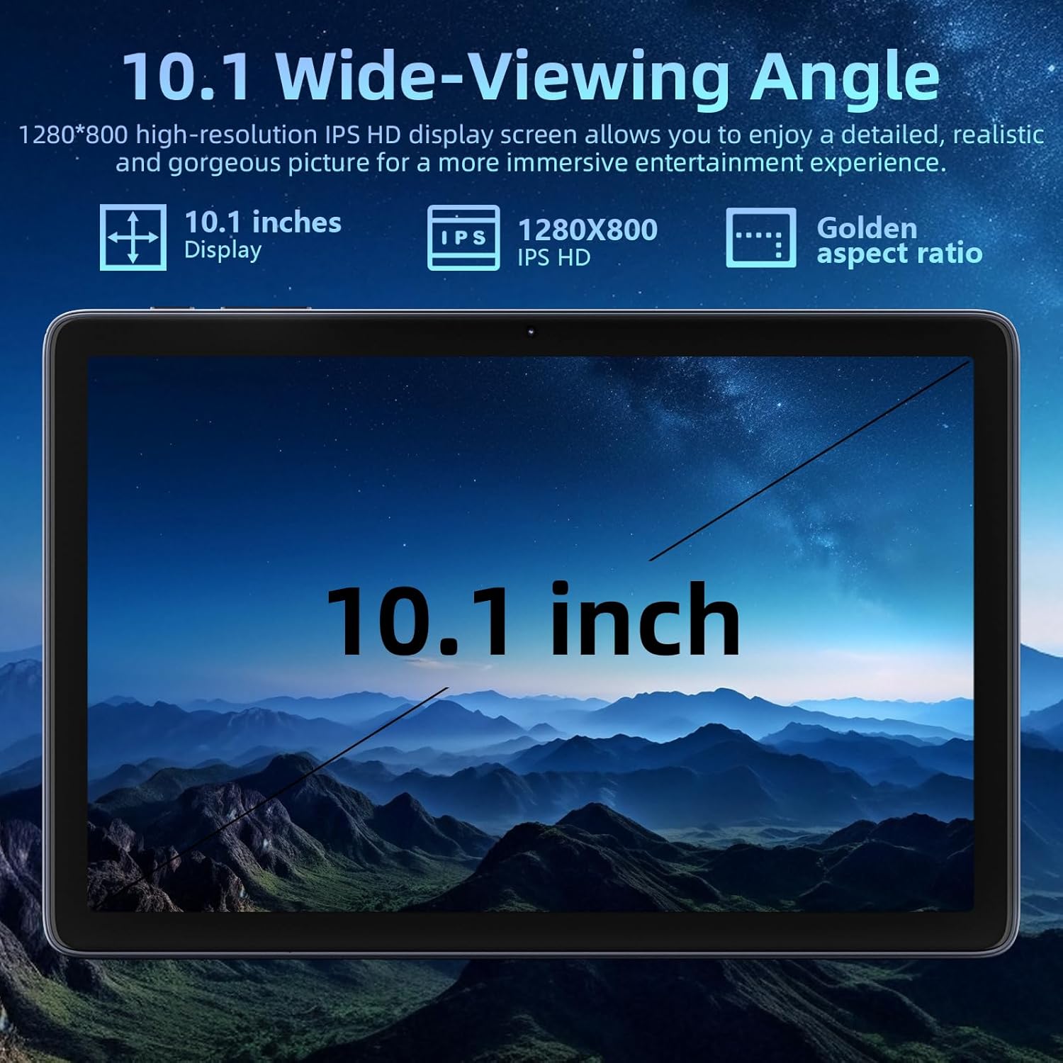 Android 15 Tablet 10 inch, 24GB RAM 128 ROM, Tablets with Keyboard Case Mouse Stylus, 1TB Expandable,Octa-Core 6000mAh 1280x800 IPS HD, WiFi, T615 CPU, High Performance, Processor, Dual Camera (Gray)