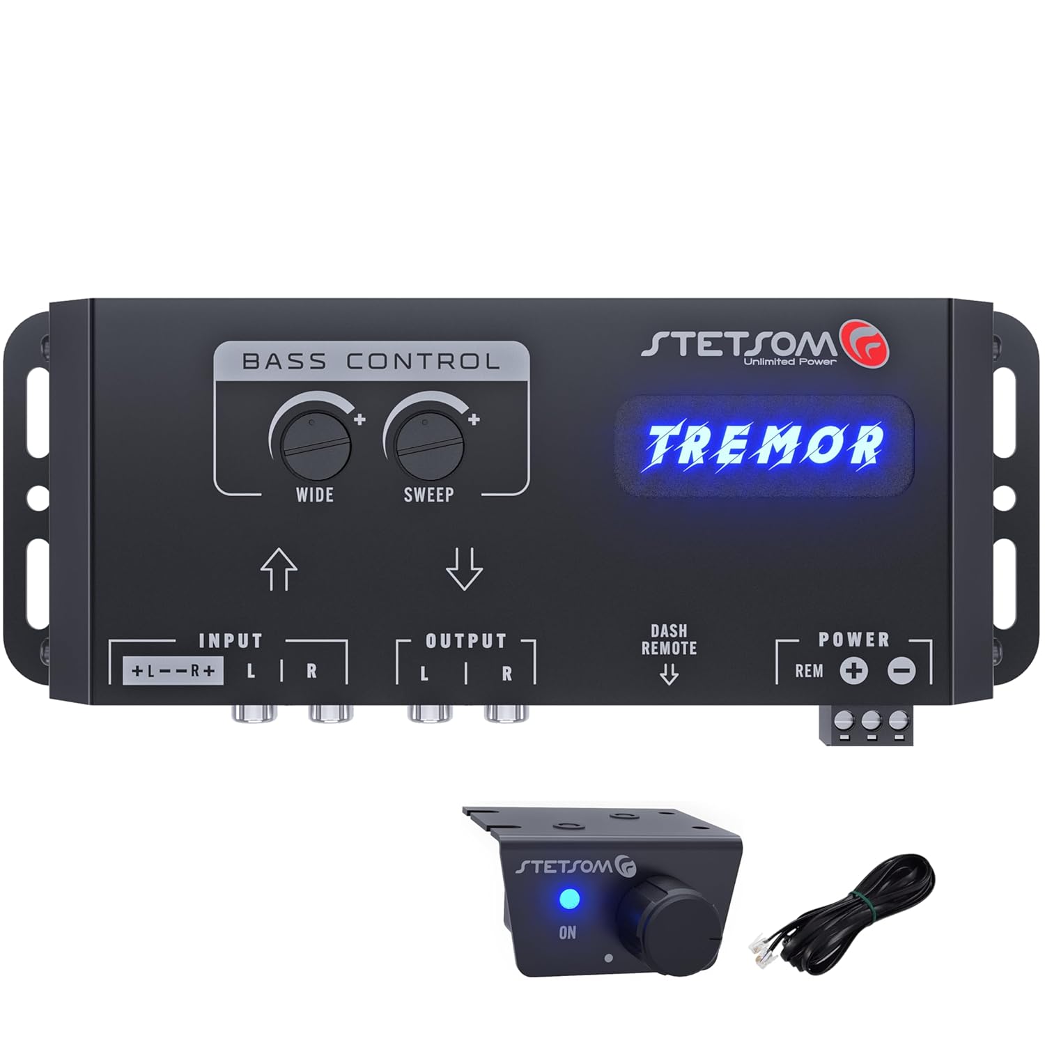 Stetsom Tremor Bass Restoration Processor, Car Audio Bass Booster Expander with Remote (Mexico Sticker Free)