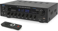 Pyle 400w Home Entertainment Amplifier with Bluetooth - Karaoke Optimized with Dual Mic Inputs with Reverb and Delay, Hi Def in and Out for Home Theater, USB-A Input, SD Card, FM Radio - PHDA6BT