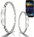 Renea Men & Women Smart Bracelet, Fitness Tracker/Wristband, All-Day Sleep Monitoring, Multiple Sports Modes, Long Battery Life, Easy Mobile Control, Free Android & iOS Apps (Silver)