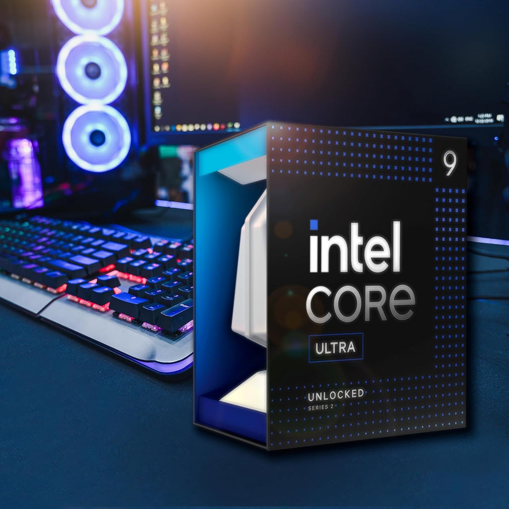 Intel Core Ultra 9 Desktop Processor 285K - 24 cores (8 P-cores + 16 E-cores) and 24 threads - Up to 5.7 GHz unlocked - 40 MB Cache - Compatible with Intel 800 series chipset-based motherboards - Inte