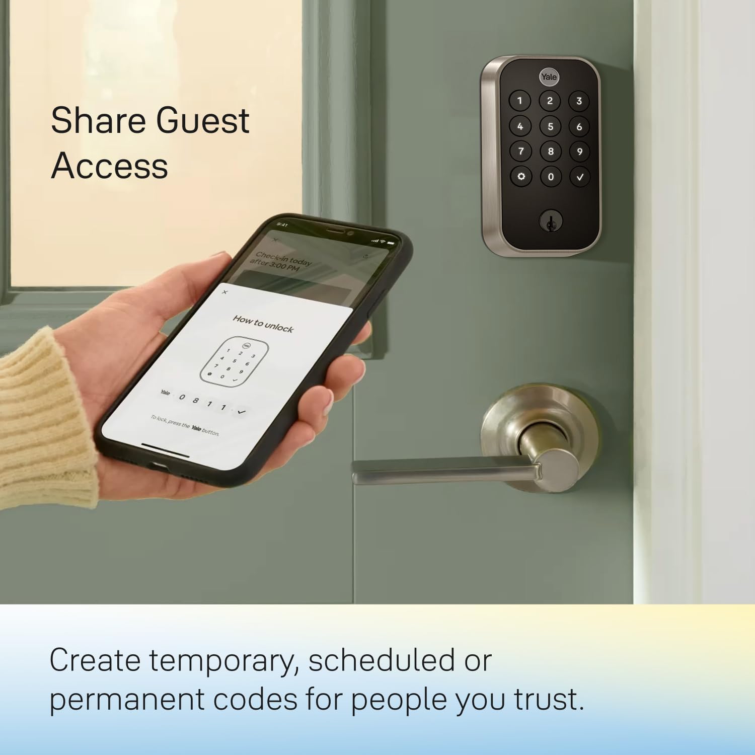 Yale Security Assure Lock 2 Deadbolt, Black Suede Keyed Smart Entry Door Lock with Wi-Fi Connected Keypad for Code Entry and Remote Access, YRD410-WF1-BSP