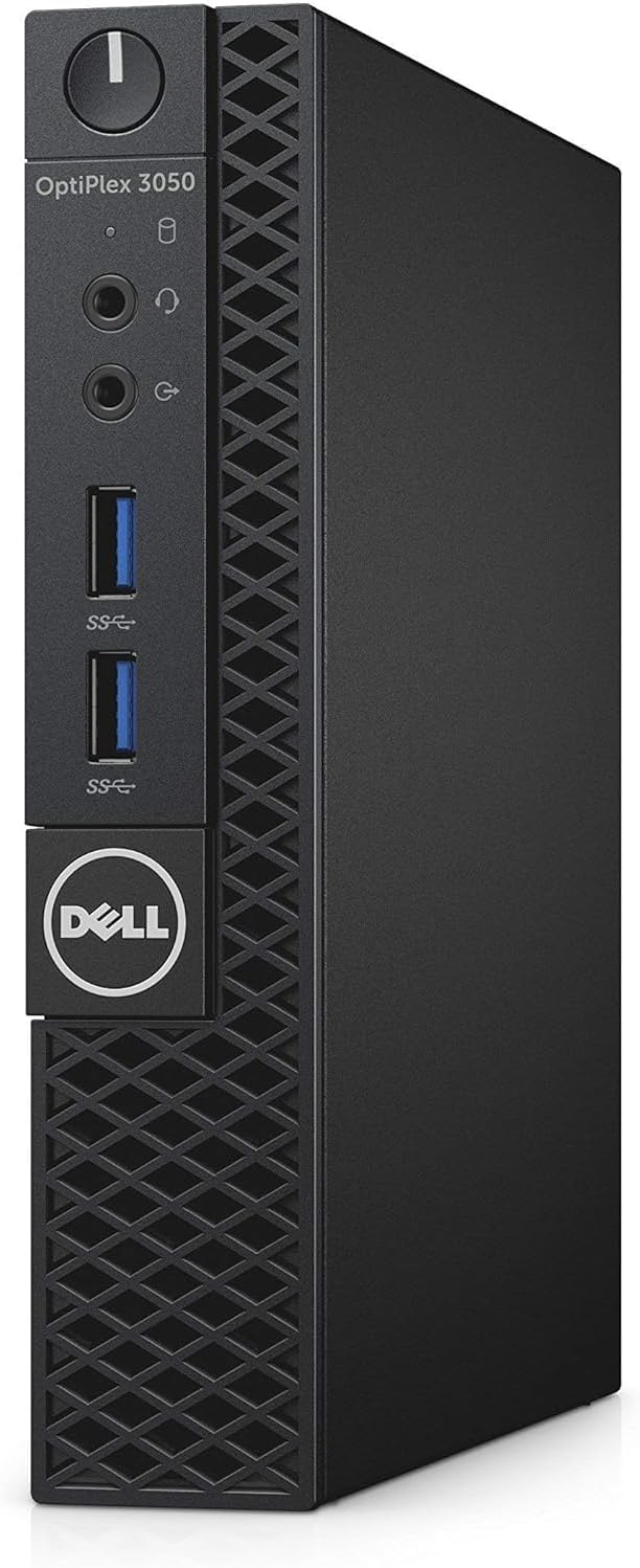 Dell OptiPlex 3050 Micro Form Factor Desktop Computer, Intel Core i5-7500T, 8GB DDR4, 256GB Solid State Drive, Windows 11 Pro (Renewed)