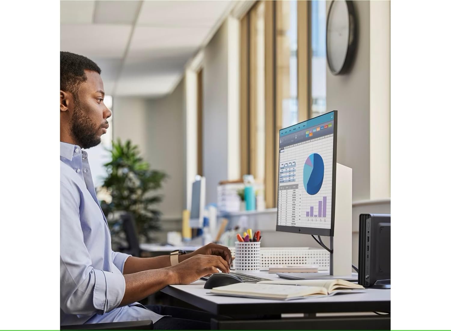 HP Pro Mini 400 G9 Desktop Computer, Intel Celeron G6900T Processor, 16GB DDR5, 512GB SSD, 3-Monitor Ports (2X DisplayPort + HDMI), WiFi 6E, RJ-45, USB-C, Wired Keyboard& Mouse, Windows 11 Pro