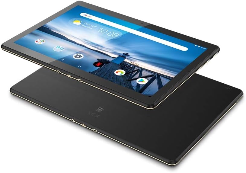 Lenovo Tab M10 HD 10.1" Tablet, Android 9.0, 16GB Storage, Quad-Core Processor, WiFi, Bluetooth, ZA4G0000US, Slate Black