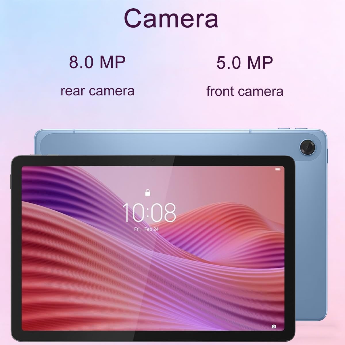 Lenovo Tab M10 10.1" Idea Android Tablet, 192GB Storage (128GB eMMC+64GB SD Card), FHD+ (1920x1200), 8-Core MediaTek, Ultra-Light Design for Kids, Student, Gaming, Long Battery Life, 8MP+5MP Camera