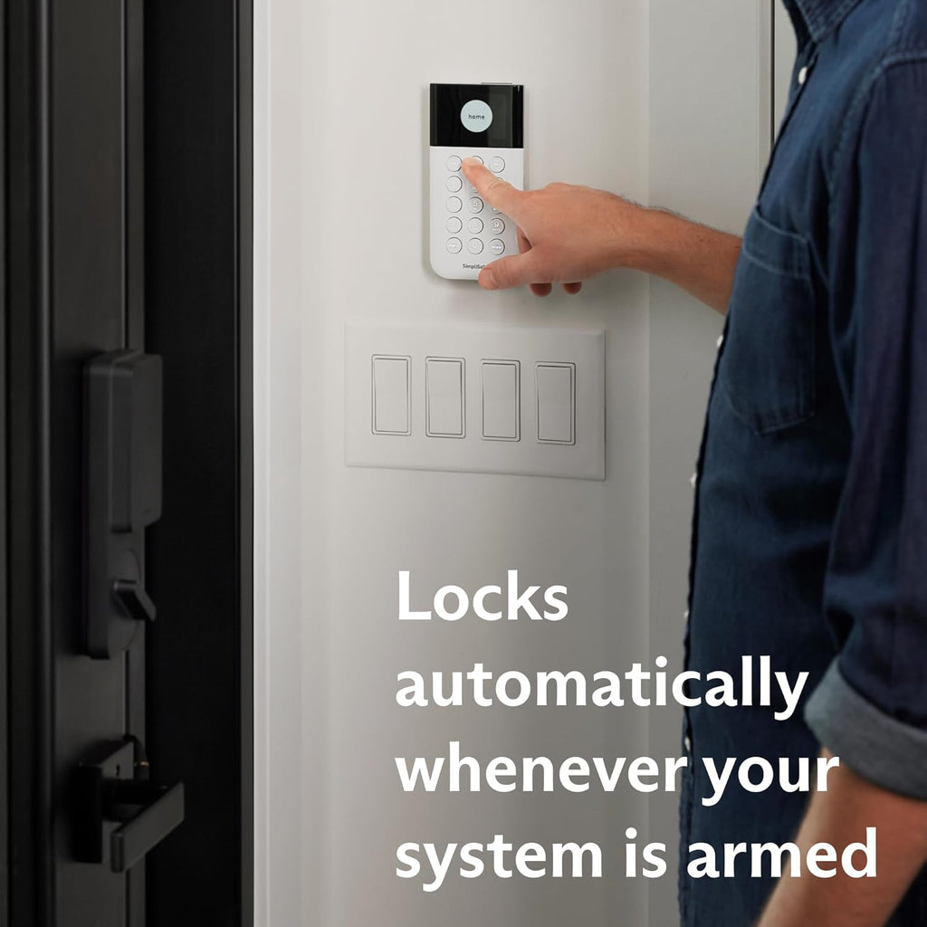 SimpliSafe Smart Lock Series 2 (Black) for The Gen 3 Home Security System